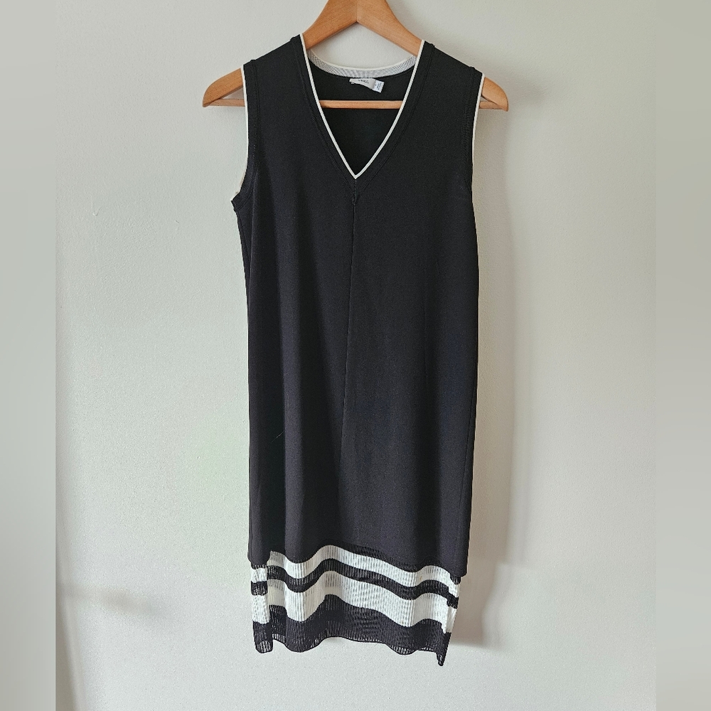 Vince black and white dress